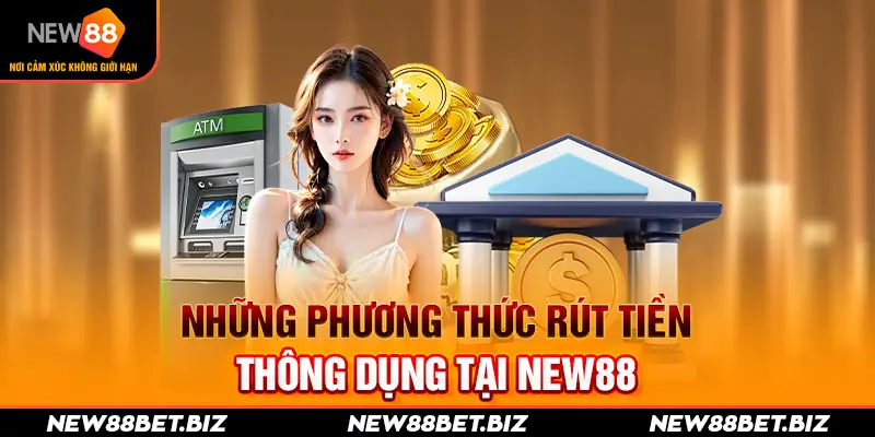 Những phương thức rút tiền thông dụng tại New88