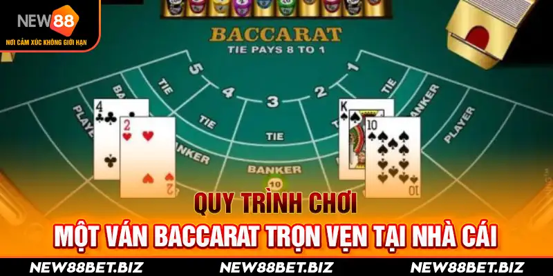 Quy trình chơi một ván Baccarat trọn vẹn tại nhà cái