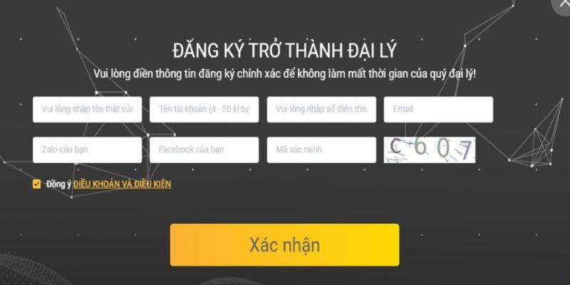 Các bước hợp tác đại lý cùng nhà cái 